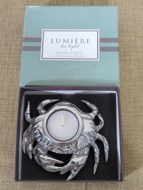 Mariposa Lumiere Tea light candle holder. 5" X 4"